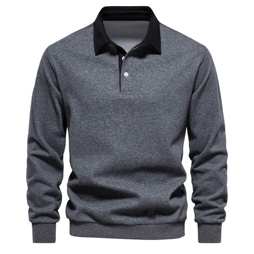 Gabrielle – Versatile Long Sleeve Polo Collar Sweater