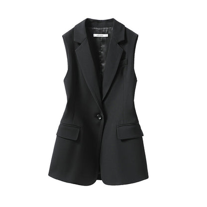 Hayley – Black Suit Women's Coat Outerwear Vest