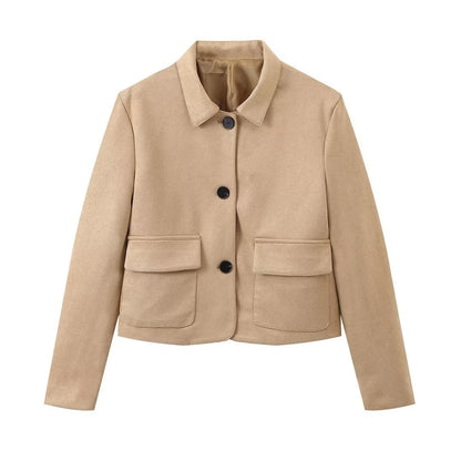 Lucy – Elegant Retro Lapel Fashionable All-Matching Jacket