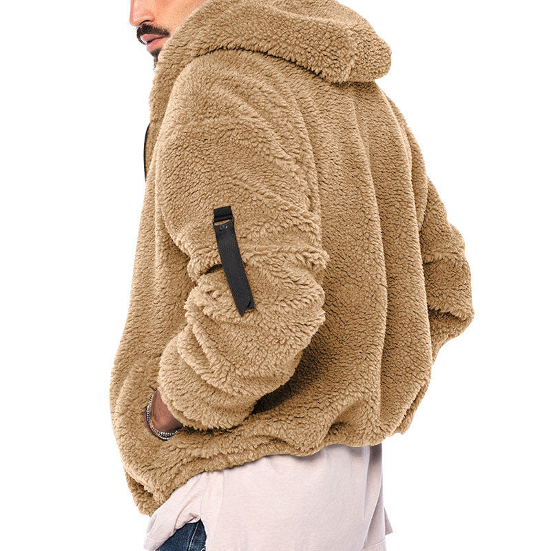 Isaac – Plush Hooded Jacket for Men