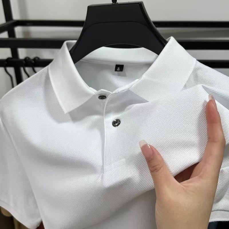 Gerald – Embroidered Fashion T-shirt with Lapel