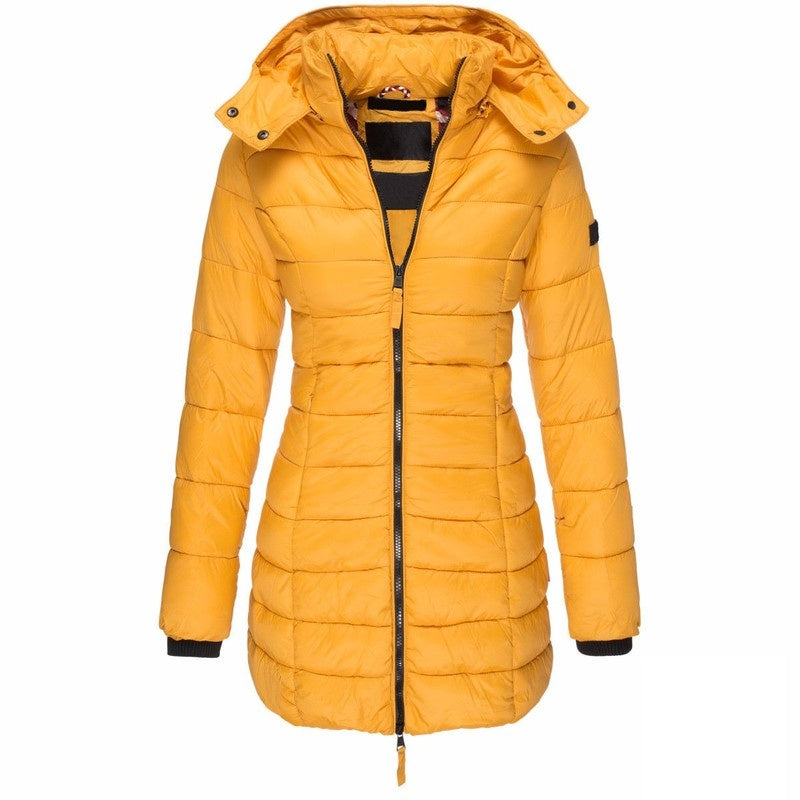 Linda – Mid-length Slim-fit Quilted Jacket