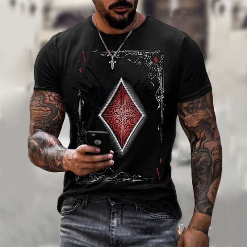 Guy – Playing Card Printing Men's T-Shirt