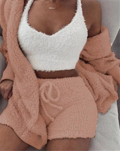 Tanya – Cozy Women's Pajama Set with Vest and Shorts