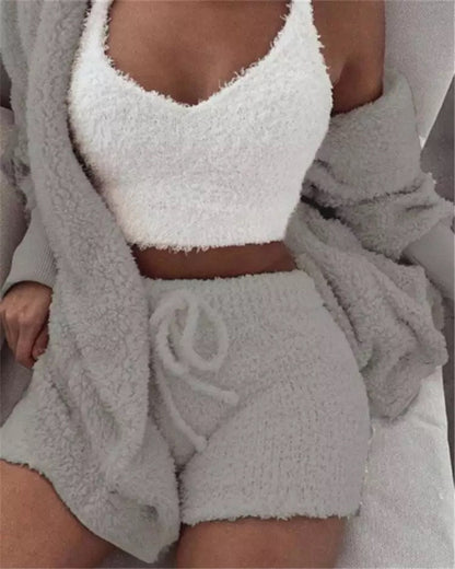 Tanya – Cozy Women's Pajama Set with Vest and Shorts
