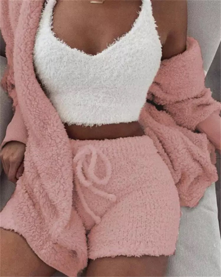 Tanya – Cozy Women's Pajama Set with Vest and Shorts