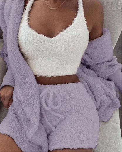Tanya – Cozy Women's Pajama Set with Vest and Shorts