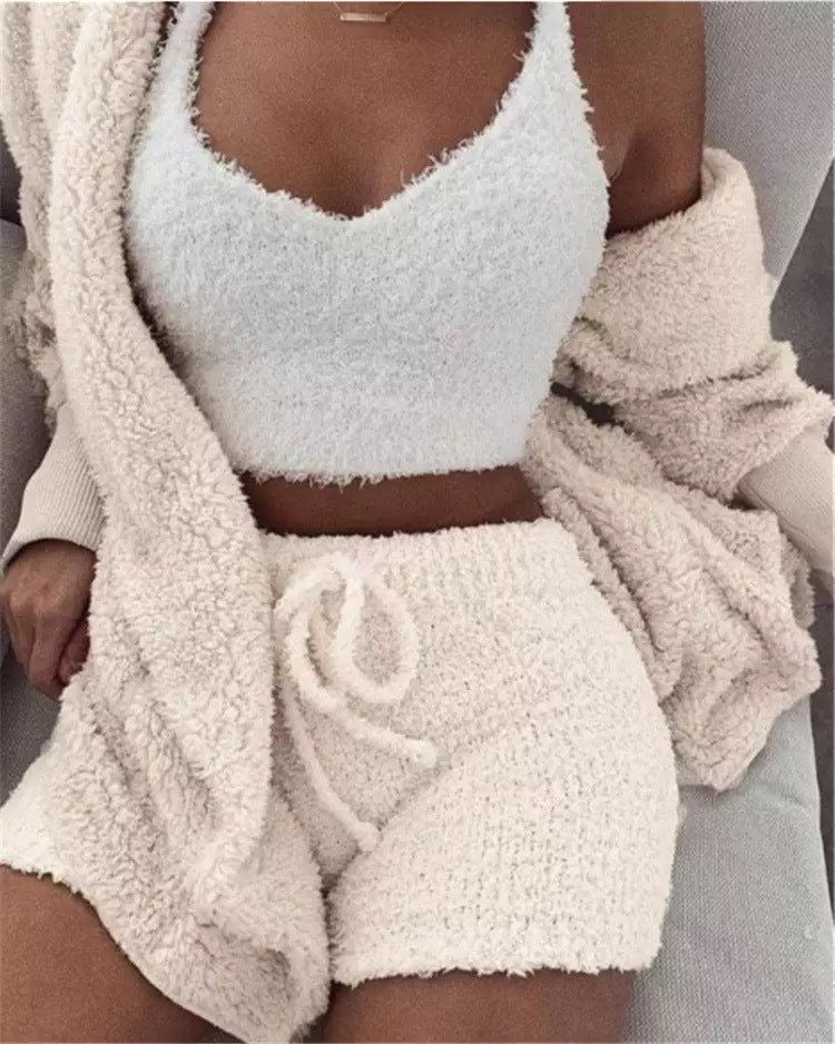 Tanya – Cozy Women's Pajama Set with Vest and Shorts