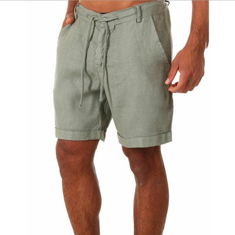 Kevin – Solid Color Lace-up Sweatpants