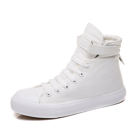 Pamela – High-Top Canvas Sports Shoes in All Black