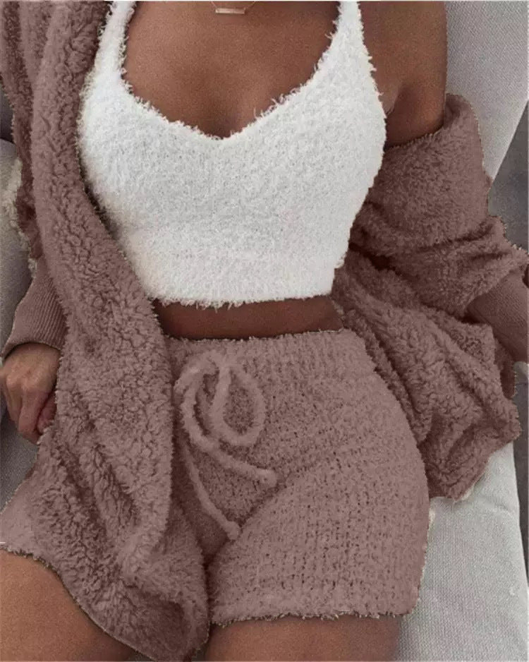 Tanya – Cozy Women's Pajama Set with Vest and Shorts