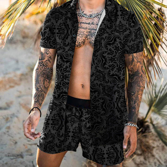 Hugh – Floral Two Piece Suit for Men