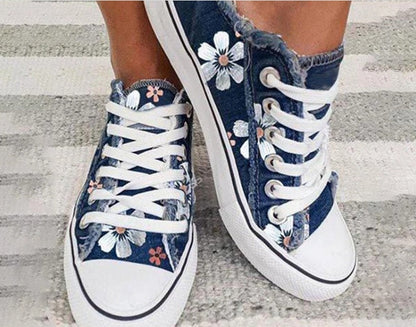 Ann – Korean Denim Canvas Shoes