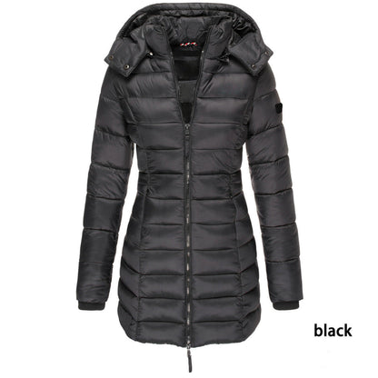 Linda – Mid-length Slim-fit Quilted Jacket