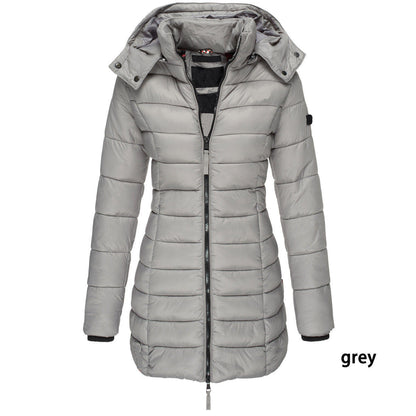 Linda – Mid-length Slim-fit Quilted Jacket