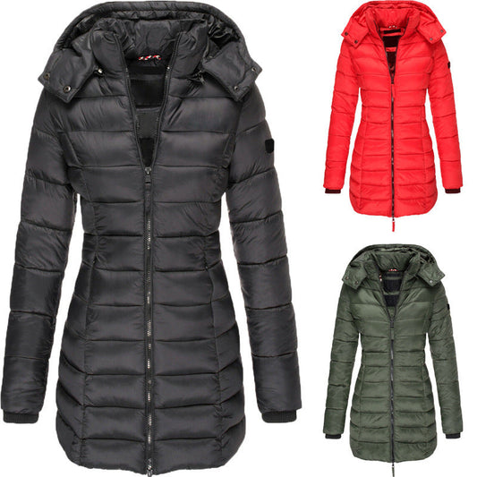 Linda – Mid-length Slim-fit Quilted Jacket
