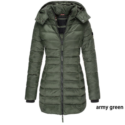 Linda – Mid-length Slim-fit Quilted Jacket