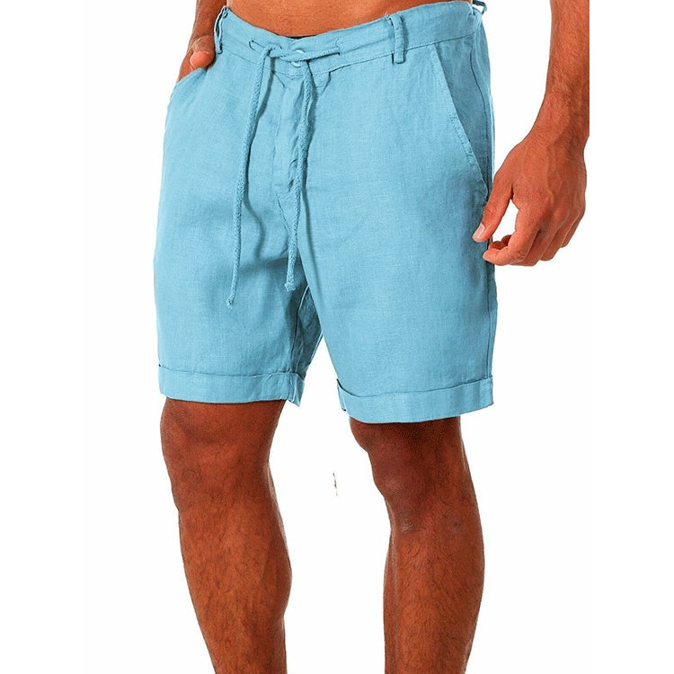 Kevin – Solid Color Lace-up Sweatpants