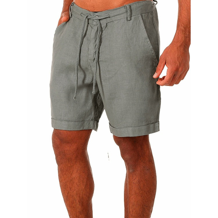 Kevin – Solid Color Lace-up Sweatpants