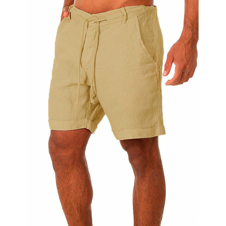 Kevin – Solid Color Lace-up Sweatpants