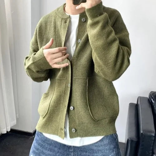 Men's Classic Button Cardigan for Casual and Smart Outfits