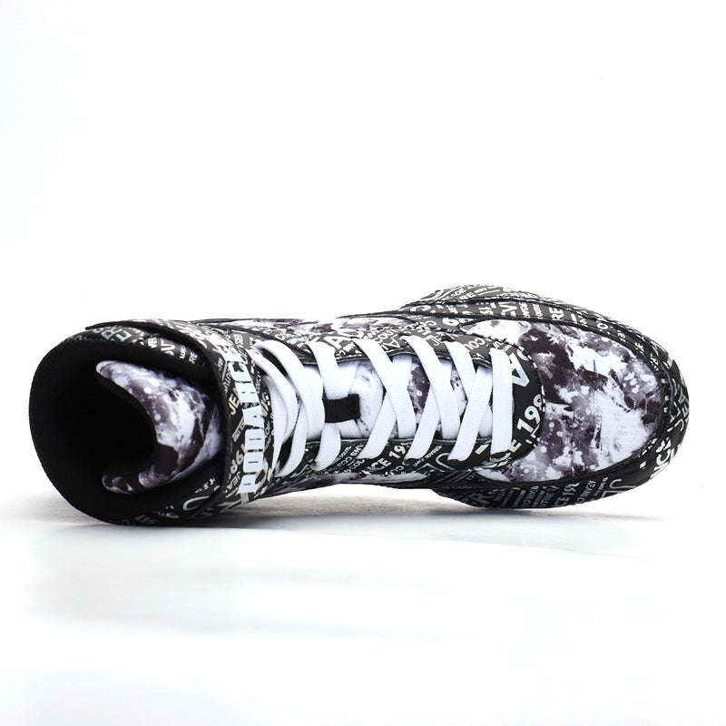 Jacob – High-Top Boxing Sneakers in Graffiti Style
