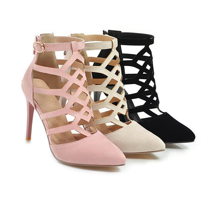 Natalie – High Heel Cutout Roman Shoes