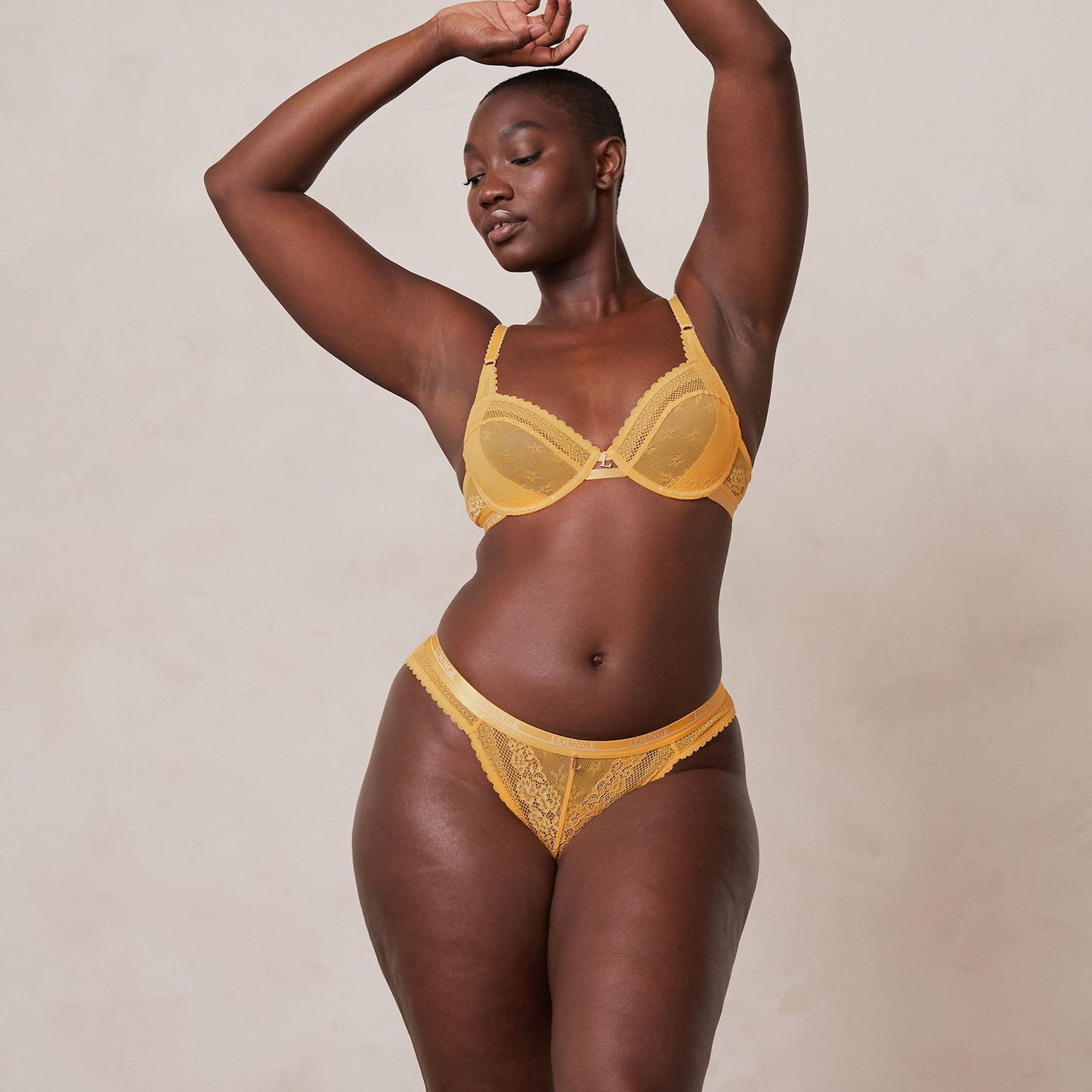 Deborah – Women's Mustard Balcony Bra