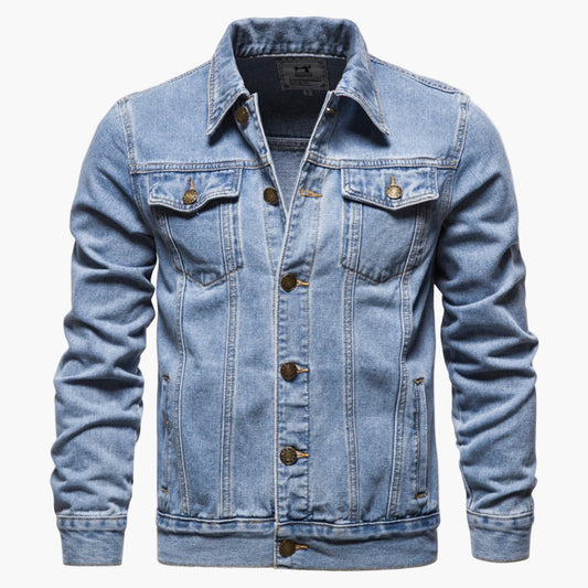 Men's Classic Denim Jacket Versatile Everyday Style