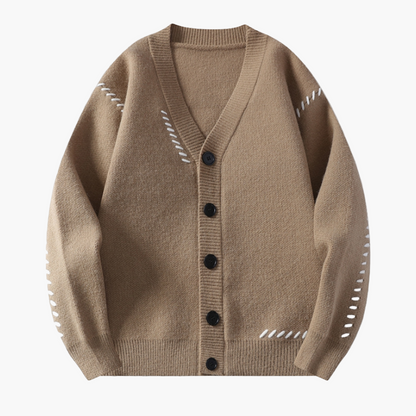 Men's Classic Button-Up Casual Cardigan Sweater – Versatile Everyday Style
