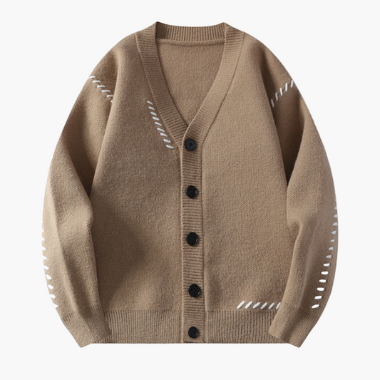Men's Classic Button-Up Casual Cardigan Sweater – Versatile Everyday Style