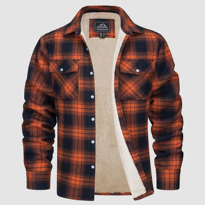 Ruby – Fleece Lined Plaid Jacket