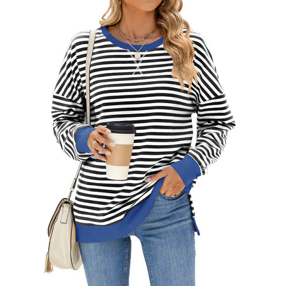 Emma – Striped Casual Pullover Top