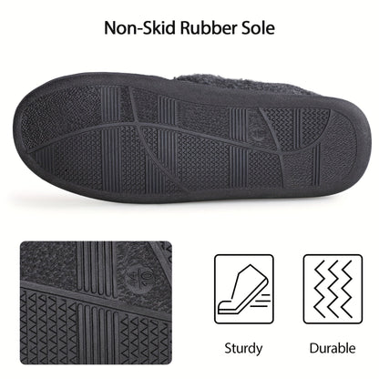 Men's High-Top Comfort Slippers with Adjustable Strap for Everyday Wear