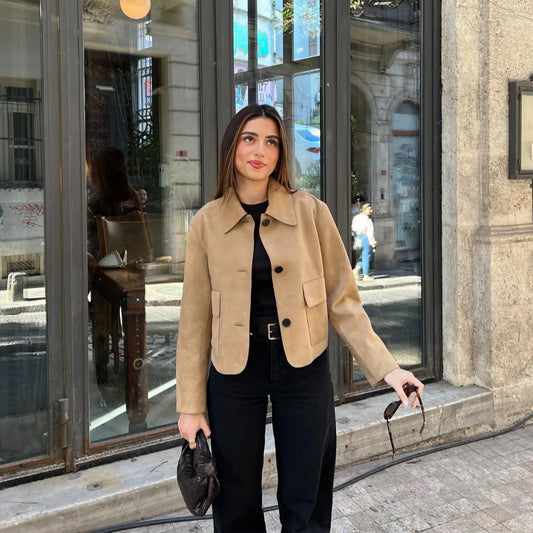 Lucy – Elegant Retro Lapel Fashionable All-Matching Jacket