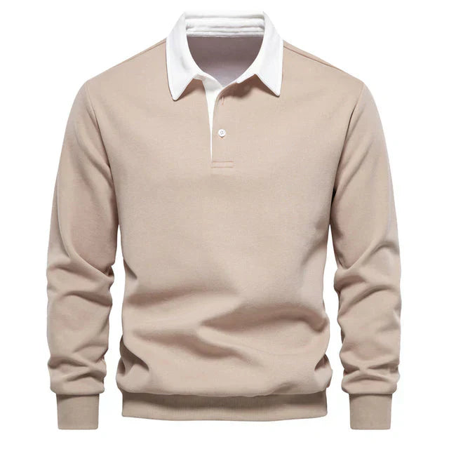 Langarm Polo Shirt