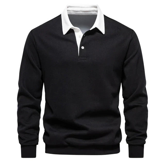 Langarm Polo Shirt