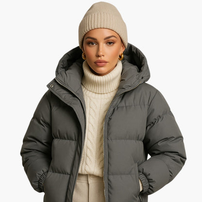 Men's Winter Hooded Puffer Parka Jacket for Urban and Outdoor Use
