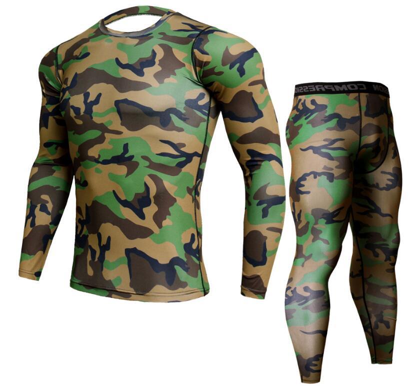 Eric – Men's Camouflage Jogger Set with Compression T-shirt