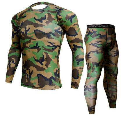 Eric – Men's Camouflage Jogger Set with Compression T-shirt