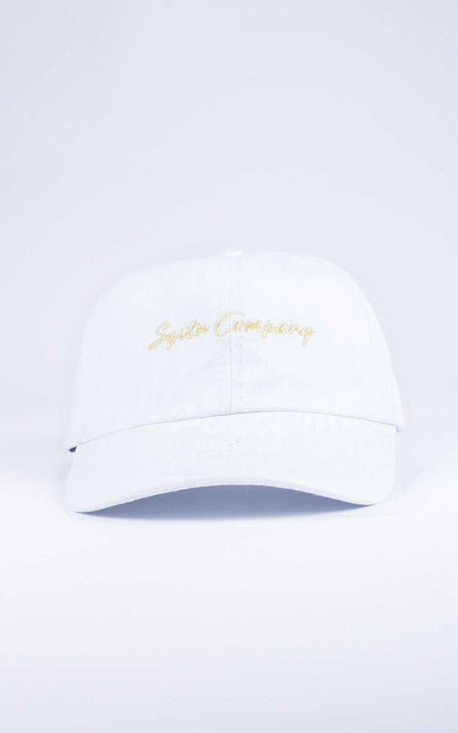 Ron – Men's White Script Cap