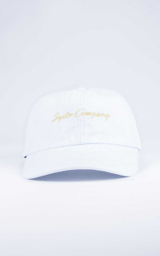 Ron – Men's White Script Cap