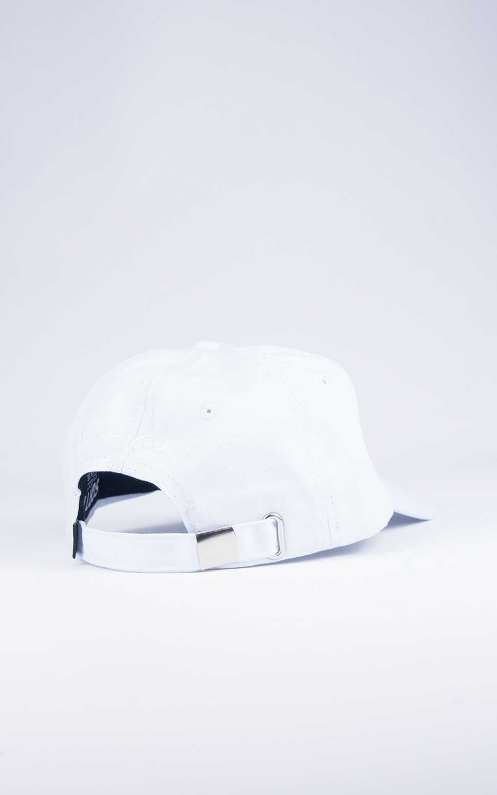 Ron – Men's White Script Cap