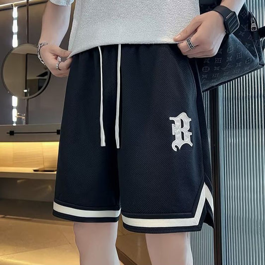 Rodney – Loose Straight Drawstring Sports Shorts
