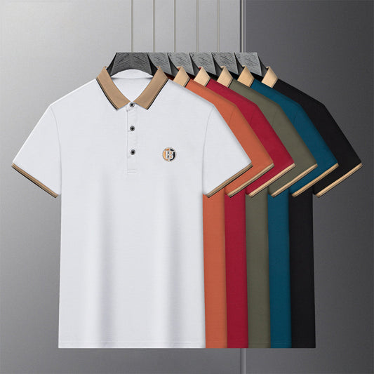 Alexander – Casual Short Sleeve T-shirt with Embroidered Rhinestones