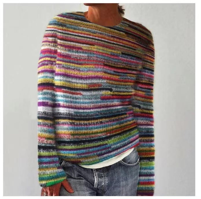 Gabrielle – Multicolor Loose Fashion Pullover Sweater