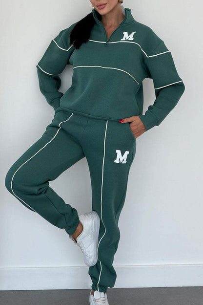 Sophia – Women's 2 Piece Lounge Hoodie Pullover Sweatsuit Set