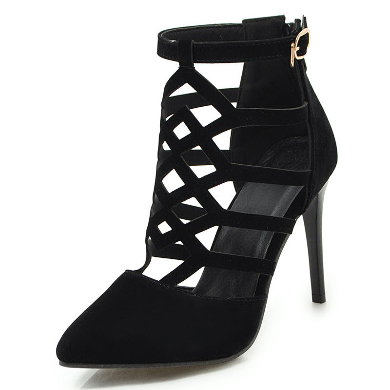 Natalie – High Heel Cutout Roman Shoes