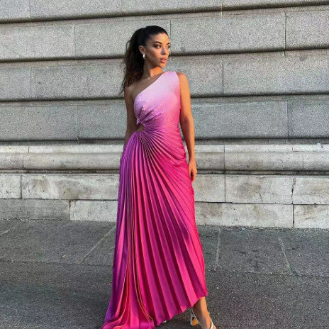 Faith – Pleated Gradient Dress