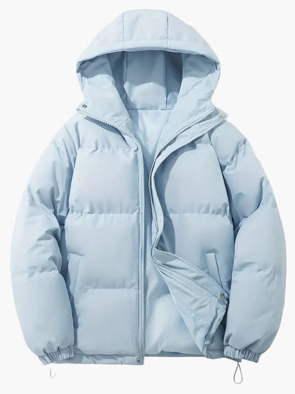 Men's Classic Winter Puffer Jacket with Hood – Warm Insulated Everyday Outerwear